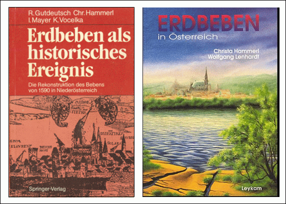 Die Bücher: „Erdbeben als historisches Ereignis – Die Rekonstruktion des niederösterreichischen Erdbebens von 1590“ von Gutdeutsch et al. (1987) und „Erdbeben in Österreich“ von Hammerl und Lehnhardt (1997)